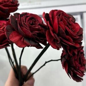 Wooden flowers